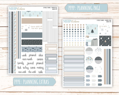 JANUARY Stickers for The Rose Large Laurel Denise Planner (Formerly Project Planner) "Winter" || PP-W