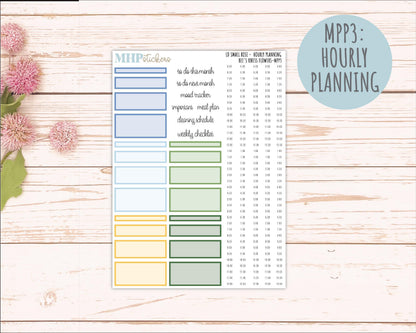APRIL 2026 Stickers for The Small Rose Laurel Denise Planner (Formerly Mini Project Planner) "Bee's Knees Flowers" || MPP