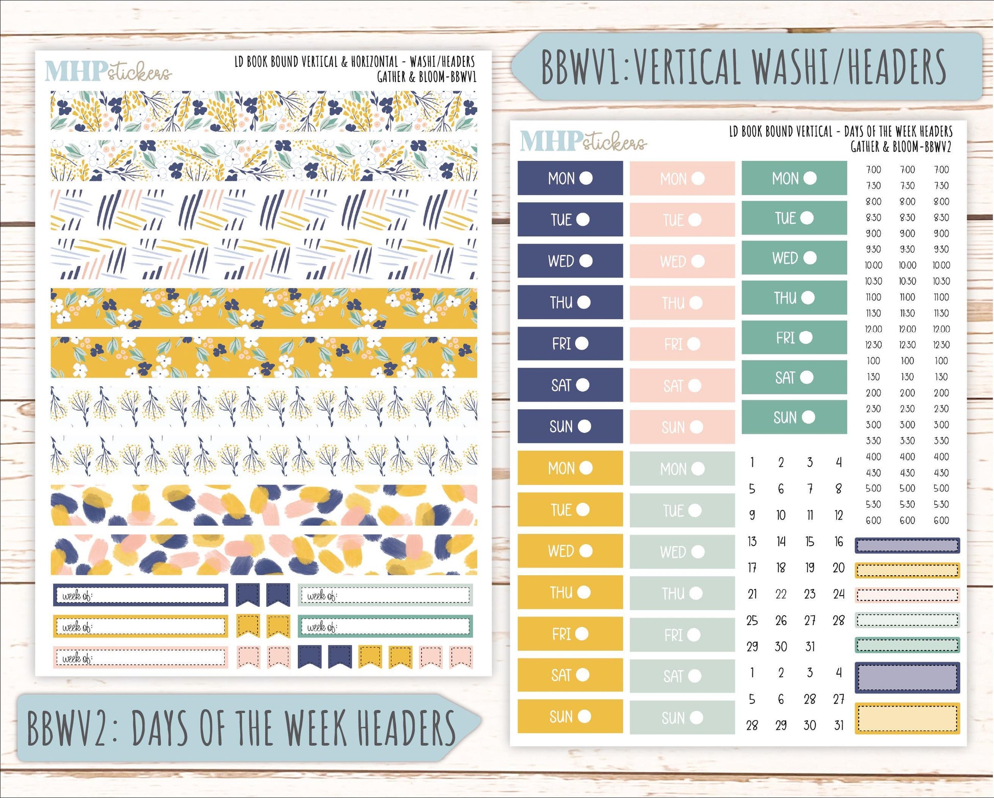 SEPTEMBER 2025 Stickers for The Mae & The Kristy Laurel Denise Planners ( Formerly Book Bound Planner) "Gather and Bloom" || BB