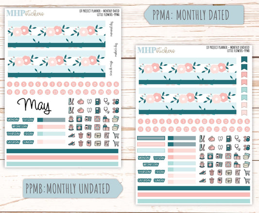 MAY Stickers for the large Laurel Denise Rose Planner (Formerly Project Planner) "Little Flowers" || PPLF