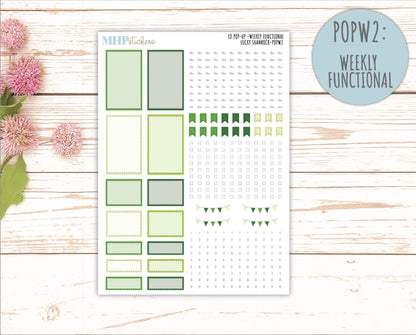MARCH 2026 Stickers for The Jo, Laurel Denise Planner (Formerly Pop-Up Planner) "Lucky Shamrock" || POP