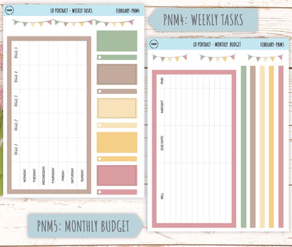 DECEMBER Stickers for The Scout Laurel Denise Planner (formerly Portrait Planner). Neutral Color || PN