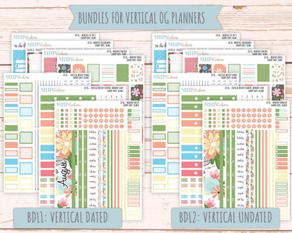 AUGUST 2025 Stickers for Large size Horizontal & Vertical Laurel Denise Planners. (Formerly Original or Standar Size) "Sunny Days" || OGSD