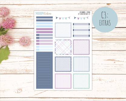 JANUARY 2026 Stickers for The Carmen Laurel Denise Planner (Simply Month Planner). "It's Cold Outside" || C