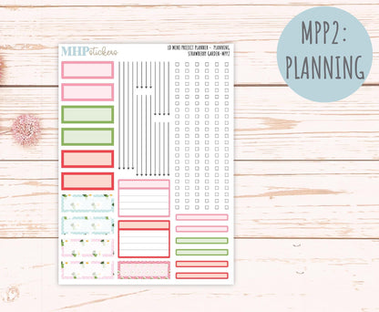 MAY 2025 Stickers for The Rose Small Laurel Denise Planner (Formerly Mini Project Planner) "Strawberry Garden" || MPPSG