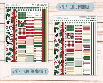 DECEMBER 2025 Stickers for The Rose Small Laurel Denise Planner (Formerly Mini Project Planner) "Berry Merry Xmas" || MPP