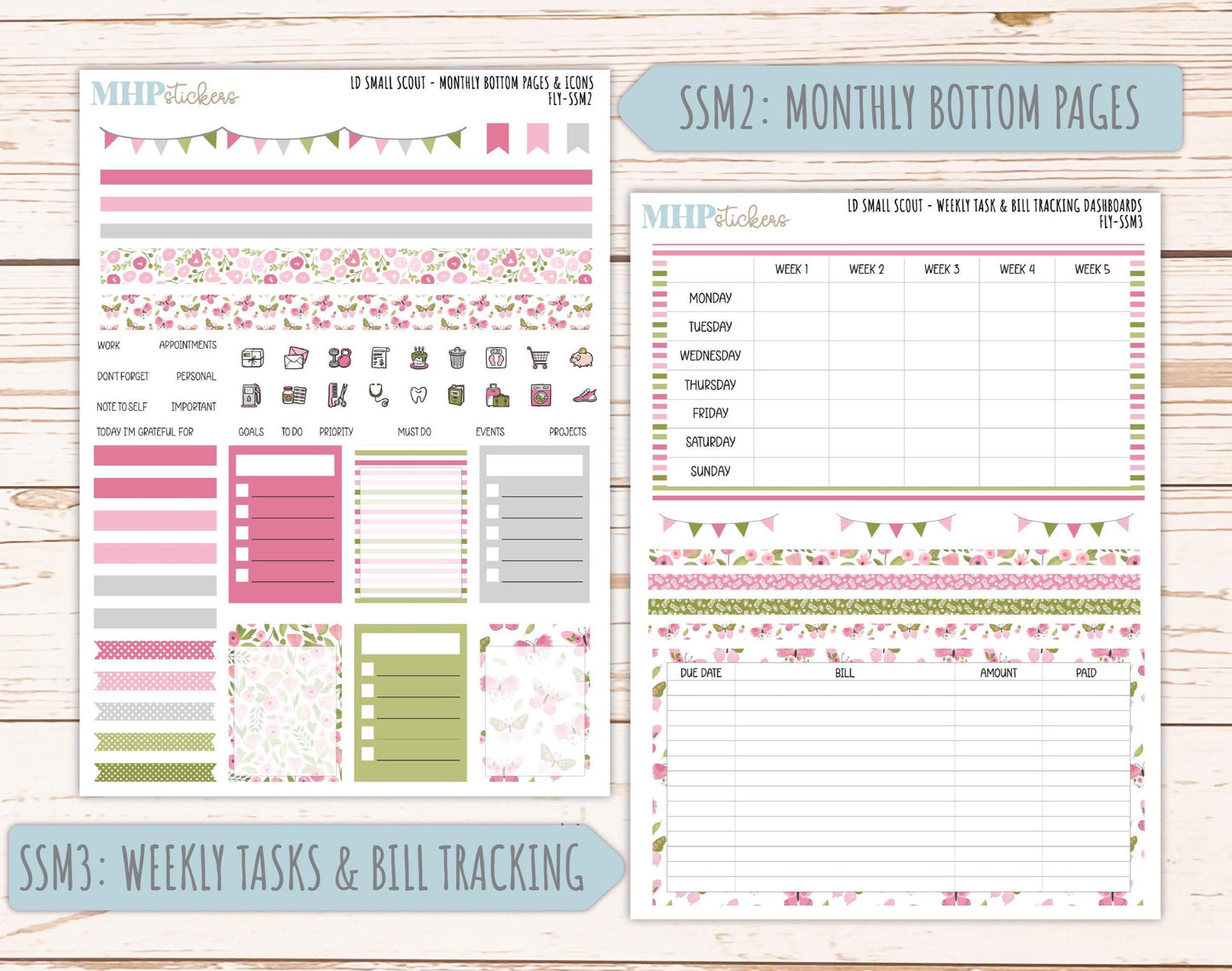 FEBRUARY 2026 Stickers for the Small Scout Planner. For Laurel Denise Planners. "Fly" ||SS