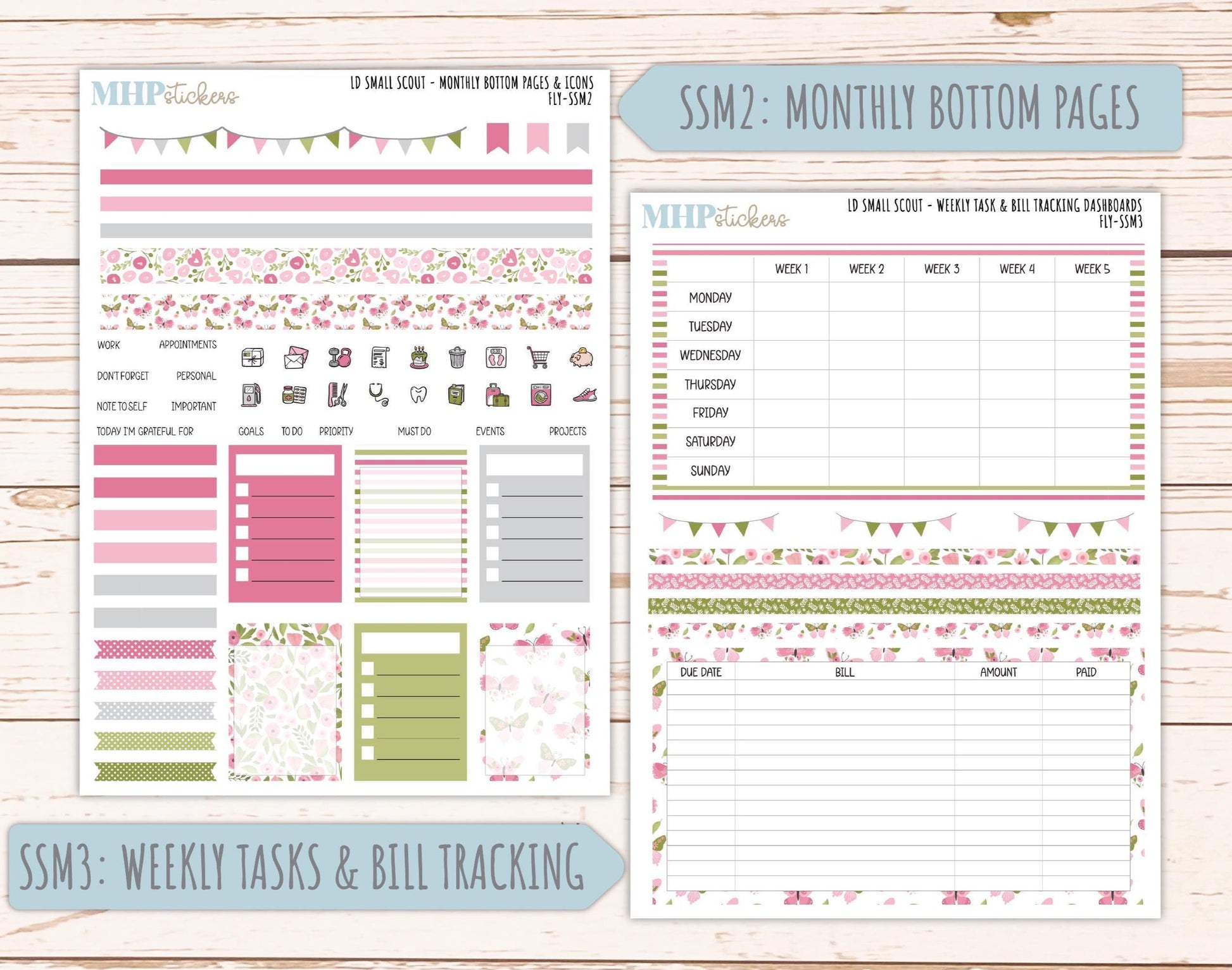 FEBRUARY 2026 Stickers for the Small Scout Planner. For Laurel Denise Planners. "Fly" ||SS
