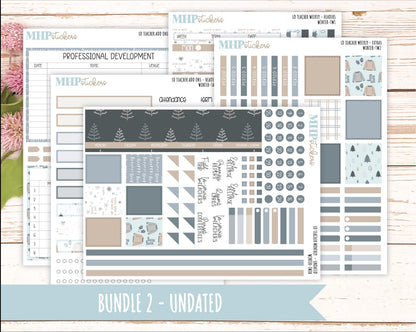 JANUARY Stickers for The Valerie Laurel Denise Planner (Formerly Teacher Planner) "Winter" || TW
