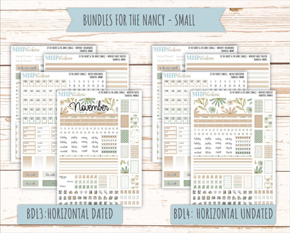 NOVEMBER 2025 Stickers for Small Horizontal & Vertical Laurel Denise Planners. (Formerly Mini Planner) "Wild Boho" || MN