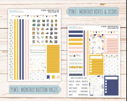 SEPTEMBER 2025 Stickers for The Scout Laurel Denise Planner (formerly Portrait Planner). "Gather and Bloom" || PT