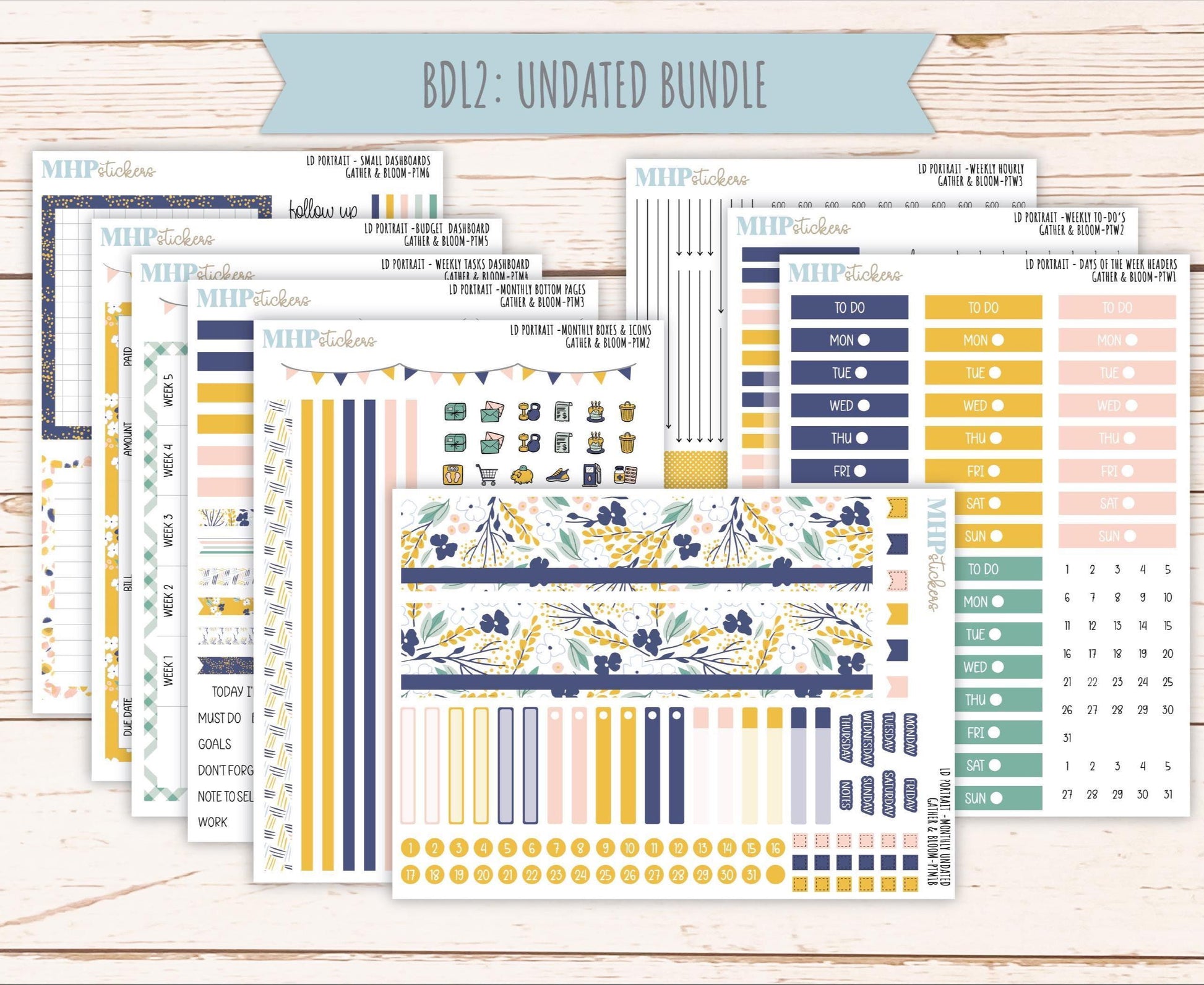 SEPTEMBER 2025 Stickers for The Scout Laurel Denise Planner (formerly Portrait Planner). "Gather and Bloom" || PT