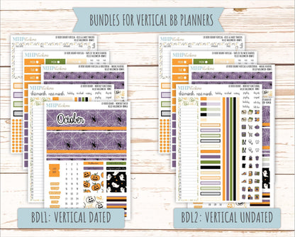 OCTOBER 2025 Stickers for The Mae & The Kristy Laurel Denise Planners ( Formerly Book Bound Planner) "Hello Halloween" || BB