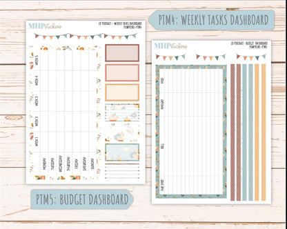 OCTOBER 2025 Stickers for The Scout Laurel Denise Planner (formerly Portrait Planner). "Pumpkins || PT