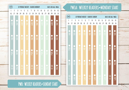 OCTOBER Stickers for The Scout Laurel Denise Planner (formerly Portrait Planner). "Nuts for Fall" || PNF
