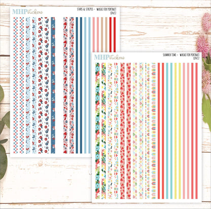 12 Washi Sheets Set for Laurel Denise PORTRAIT Planner. 2024 Designs || LD422