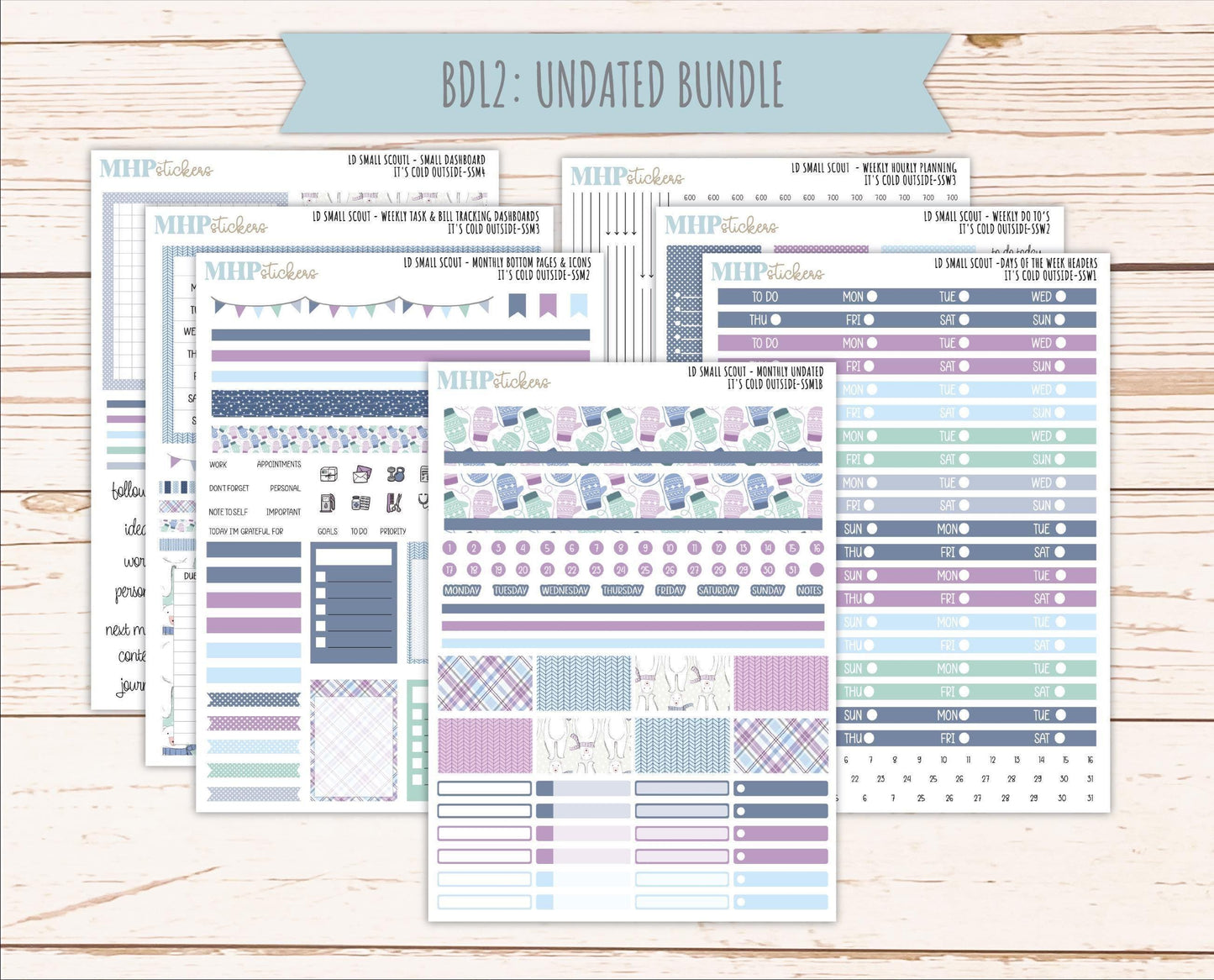 JANUARY 2026 Stickers for the Small Scout Planner. For Laurel Denise Planners. "It's Cold Outside" ||SS