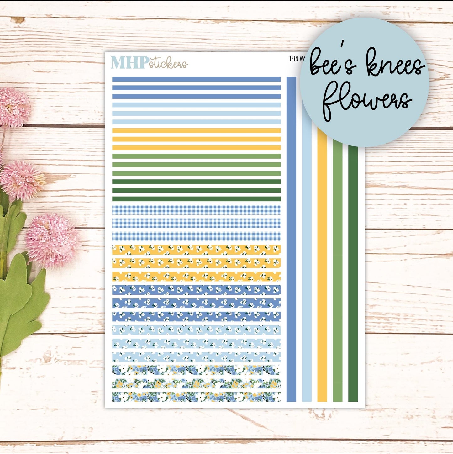 Thin Washi for Laurel Denise Planners. Planner Stickers APRIL '26 || LD406