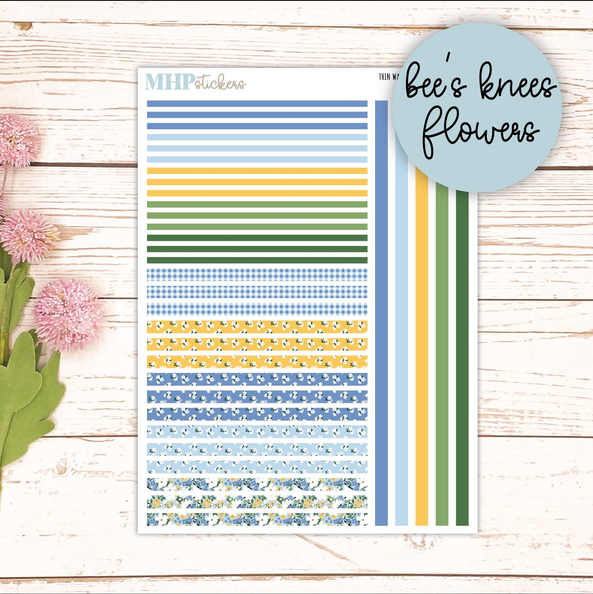 Thin Washi for Laurel Denise Planners. Planner Stickers APRIL '26 || LD406