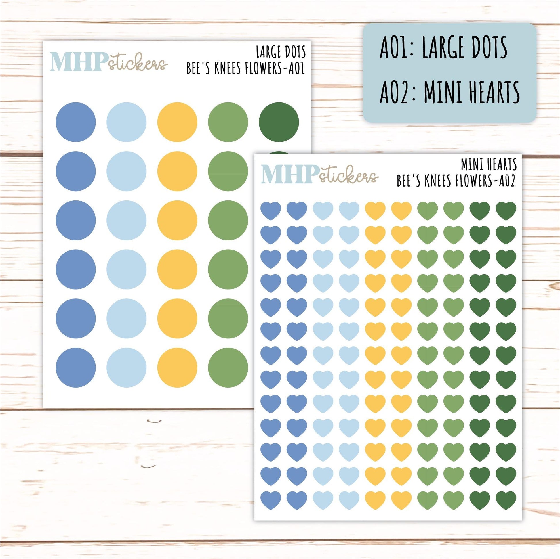 ADD-On's for Monthly Kits "Bee's Knees Flowers" || AO