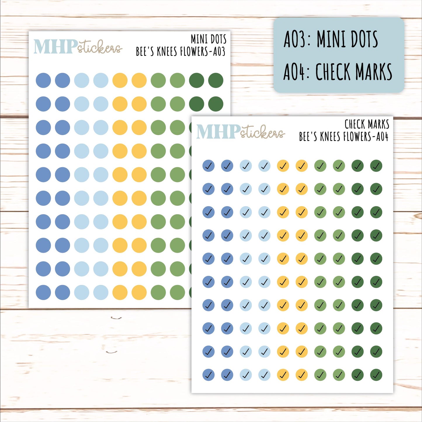 ADD-On's for Monthly Kits "Bee's Knees Flowers" || AO