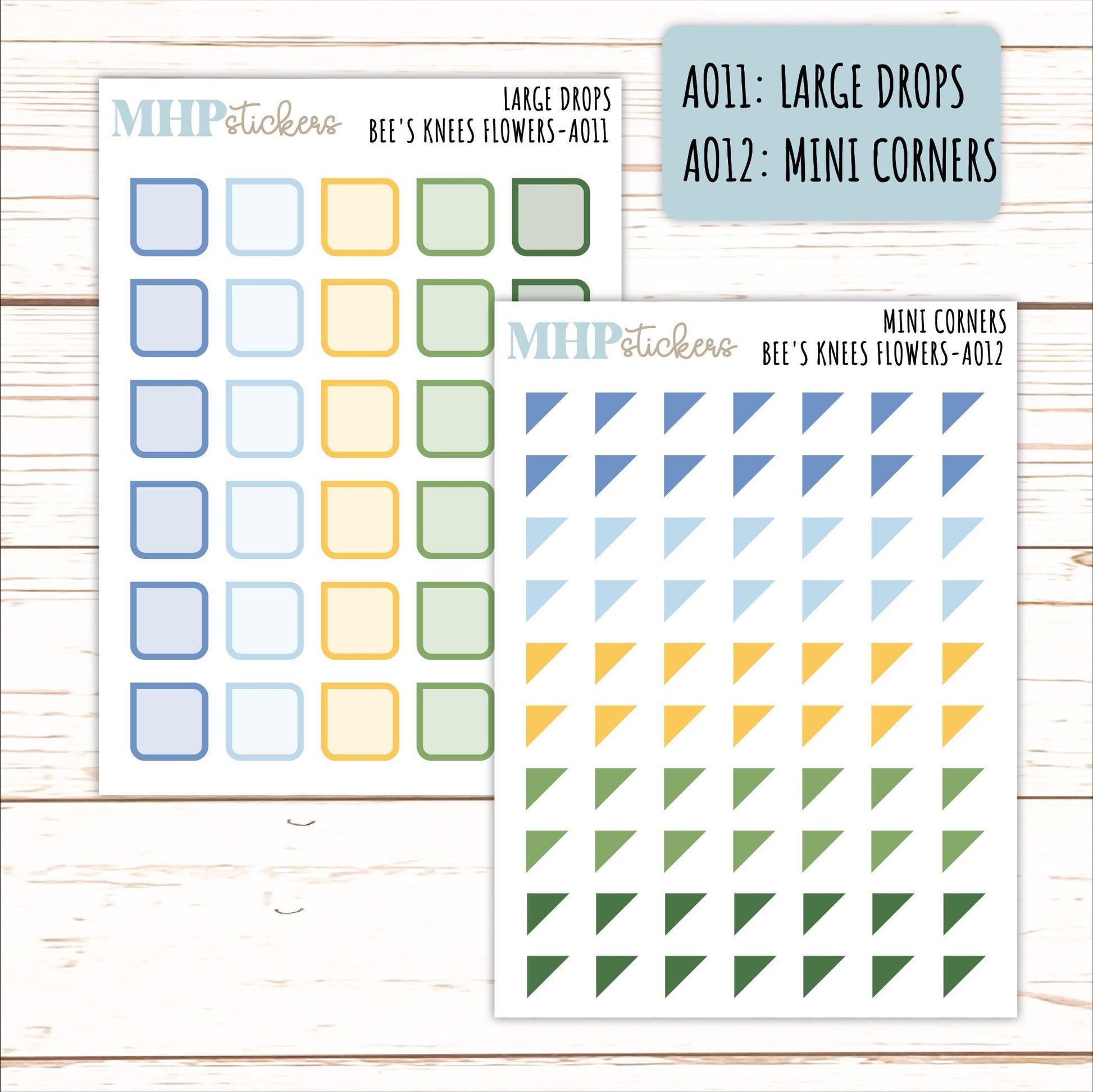 ADD-On's for Monthly Kits "Bee's Knees Flowers" || AO