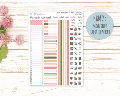 MAY 2026 Stickers for the Mae & Kristy Laurel Denise Planners "Roses" || BB