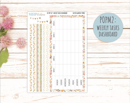 APRIL 2026 Stickers for The Jo, Laurel Denise Planner (Formerly Pop-Up Planner) "Easter Garden" || POP