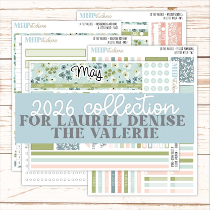 MAY Stickers for The Valerie Laurel Denise Planner "A Little Wild" || TC