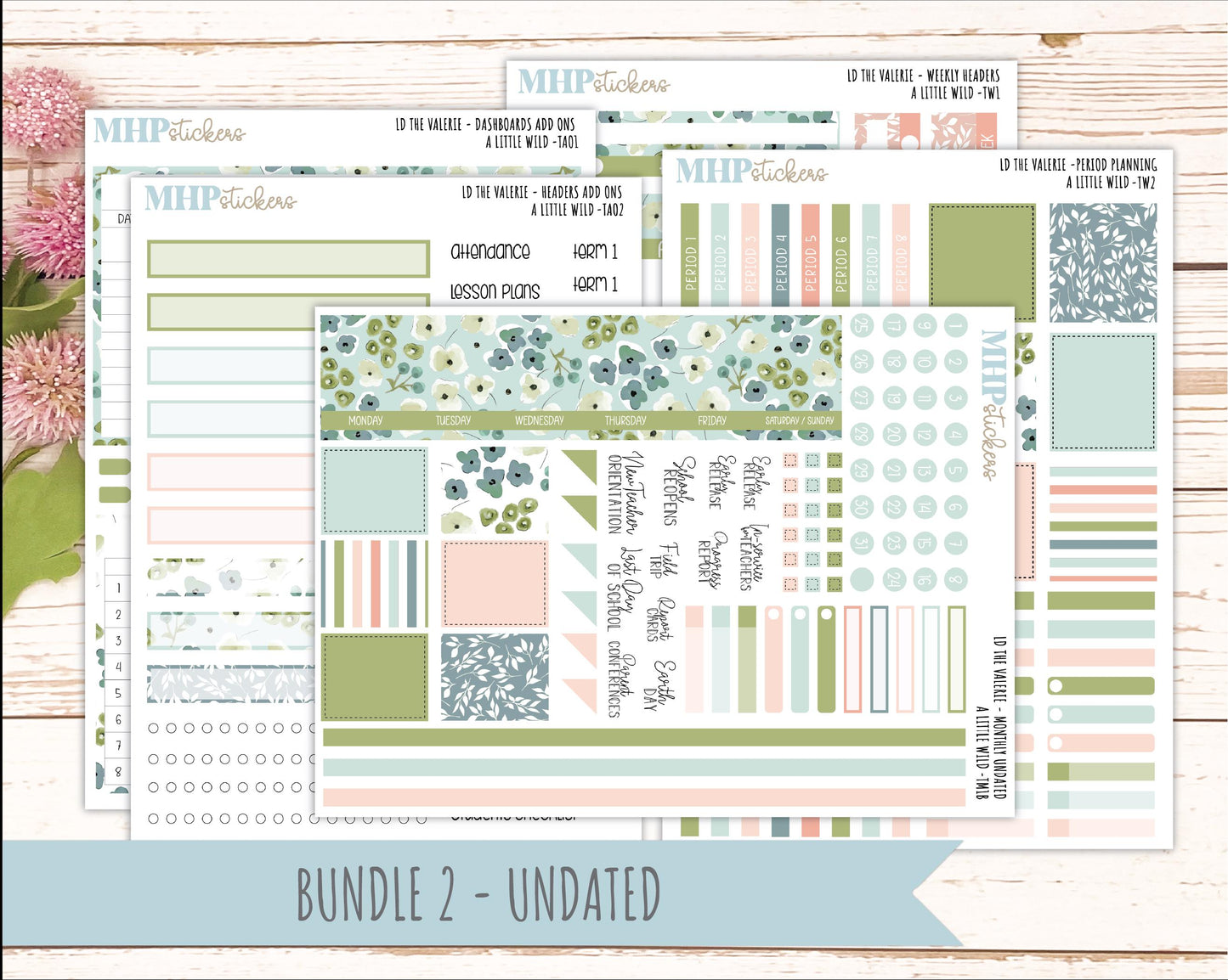 MAY Stickers for The Valerie Laurel Denise Planner "A Little Wild" || TC