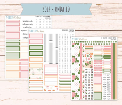 MAY 2026 Stickers for The Small Rose Laurel Denise Planner. "Roses" || MPP