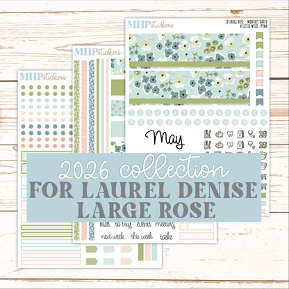 MAY 2026 Stickers for the Large Rose Laurel Denise Planner. "A Little Wild" || PP