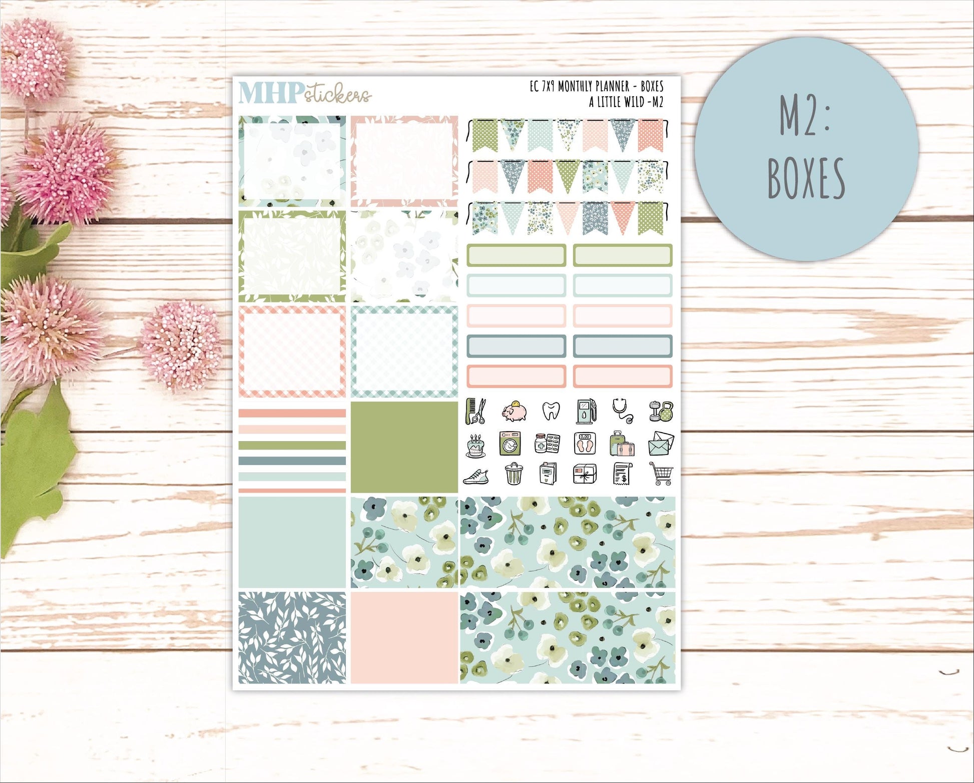 MAY Monthly Kit for 7x9 Erin Condren Planners. 2026 Collection "A Little Wild" || ECM