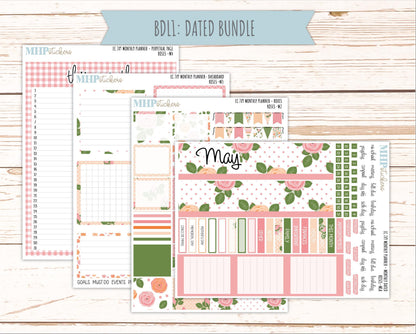 MAY Monthly Kit for 7x9 Erin Condren Planners. 2026 Collection "Roses" || ECM