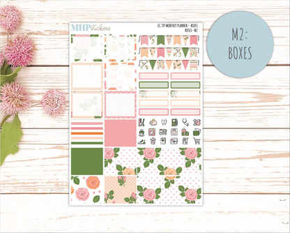 MAY Monthly Kit for 7x9 Erin Condren Planners. 2026 Collection "Roses" || ECM