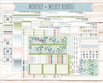 MAY Weekly Hourly Planning Kits for 7x9 Erin Condren Planners. 2026 Collection "A Little Wild" || ECWHR