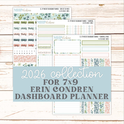 MAY Weekly Dashboard Kit for 7x9 Erin Condren Planners. 2026 Collection "A Little Wild" || ECWDS