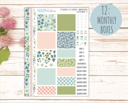 MAY Stickers for EC Teacher Lesson Planner - Vertical Layout. 2026 Collection "A Little Wild" || ECTV