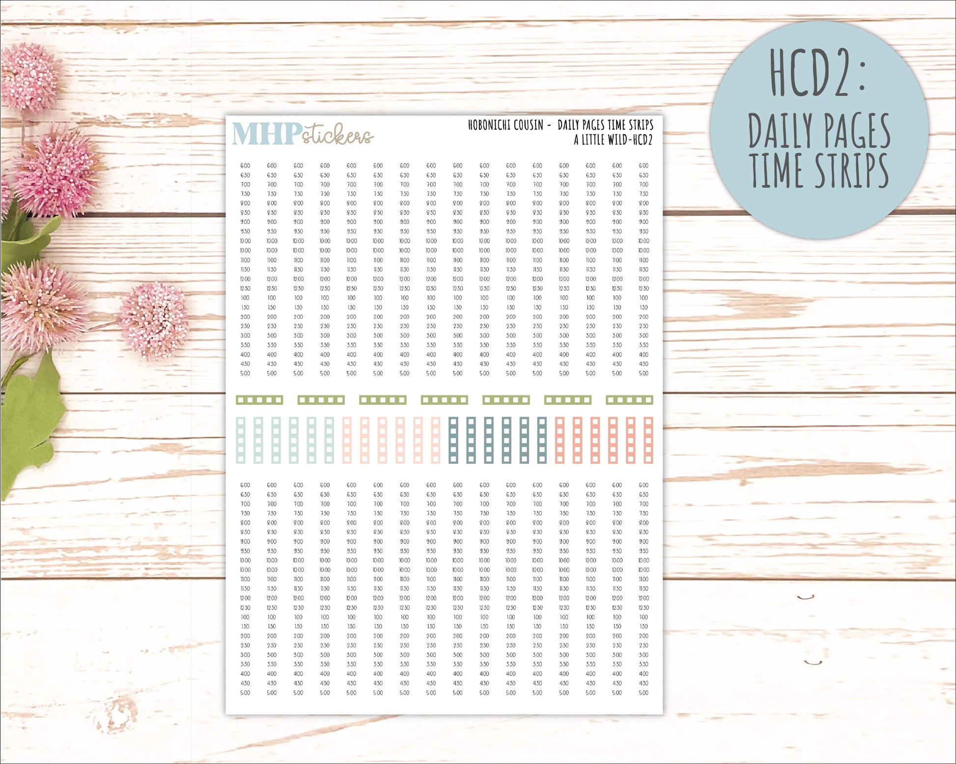 MAY 2026 Stickers for Hobonichi Cousin. A5 Planners "A Little Wild" || HC