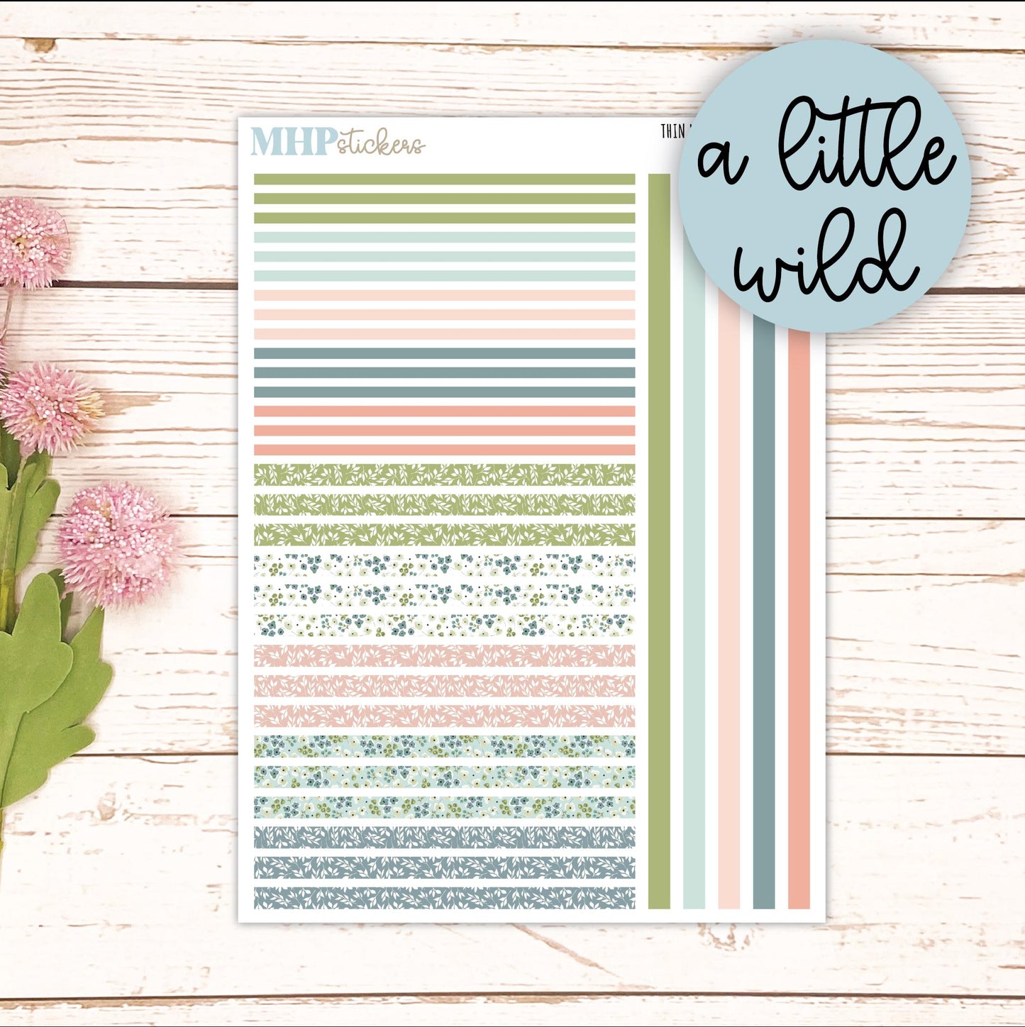 Thin Washi for Laurel Denise Planners. Planner Stickers MAY '26 || LD406