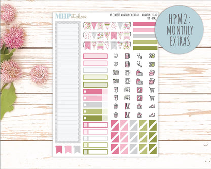 FEBRUARY Stickers for Happy Planner Classic Vertical Layout. 2026 Collection. "Fly" || HPV