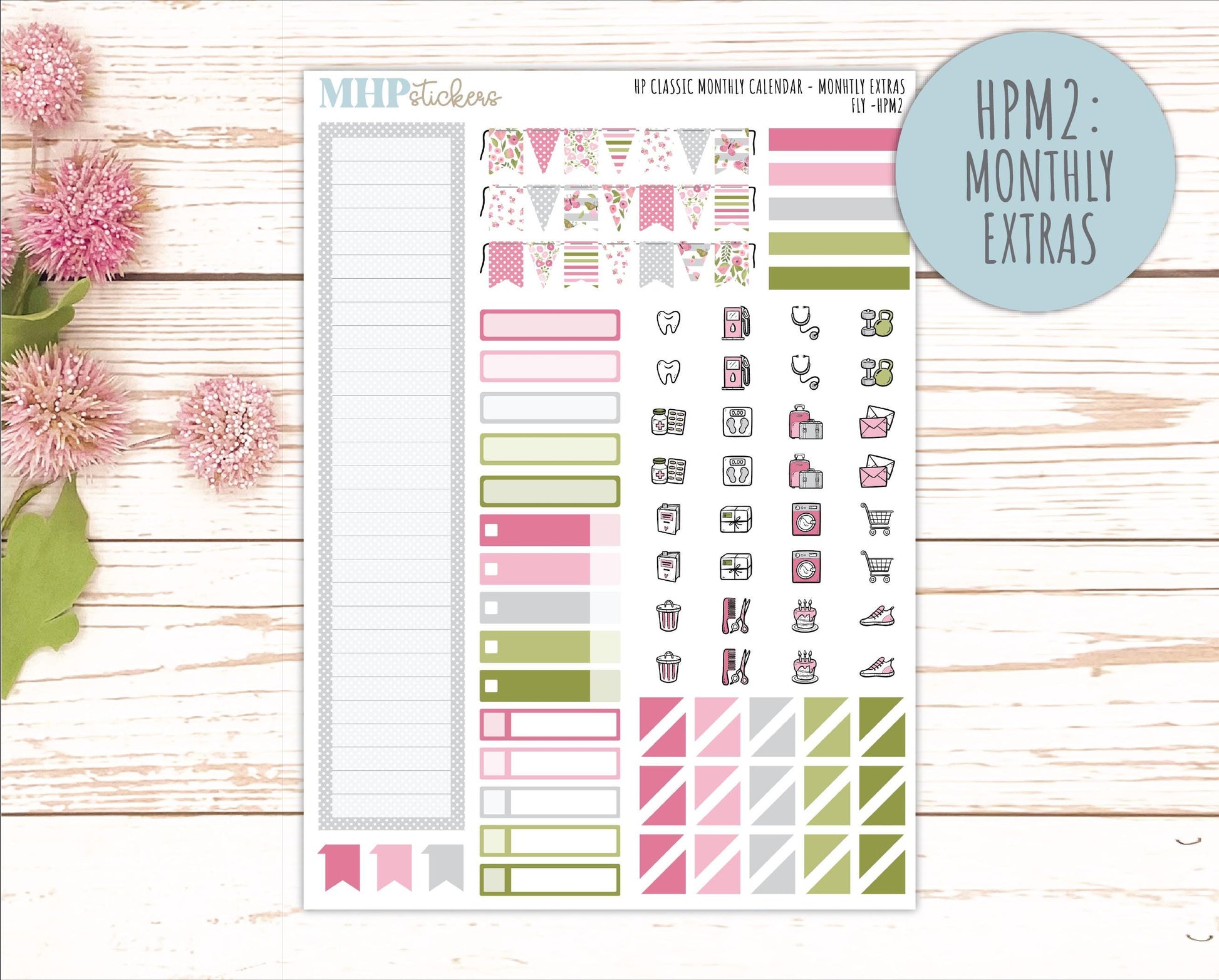 FEBRUARY Stickers for Happy Planner Classic Horizontal Layout. 2026 Collection. "Fly" || HPH