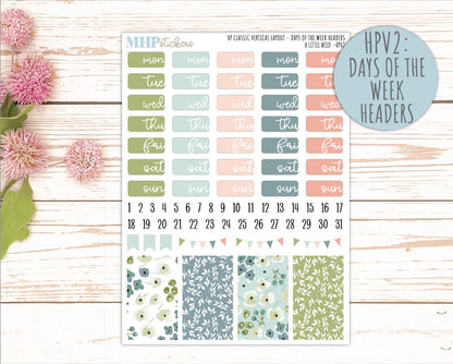 MAY Stickers for Happy Planner Classic Vertical Layout. 2026 Collection. "A Little Wild" || HPV