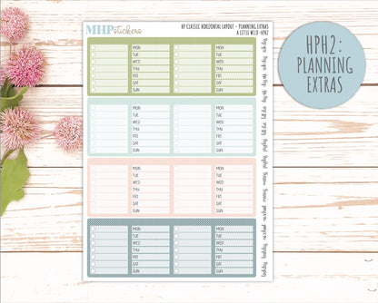 MAY Stickers for Happy Planner Classic Horizontal Layout. 2026 Collection. "A Little Wild" || HPH