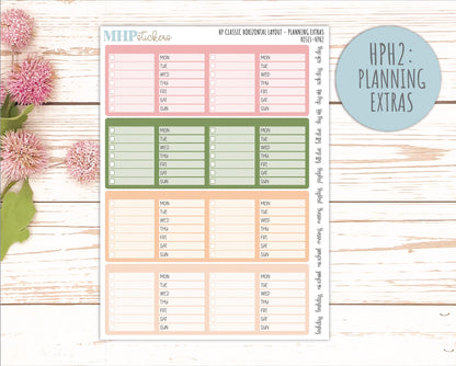 MAY Stickers for Happy Planner Classic Horizontal Layout. 2026 Collection. "Roses" || HPH