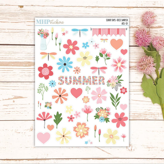 Decorative Planner Stickers "Sunny Days" || AO8
