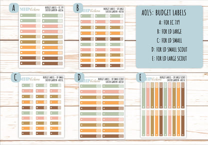 Basic Labels & Habit Trackers. ADD-Ons for Monthly Kits "Easter Garden" || AOBL
