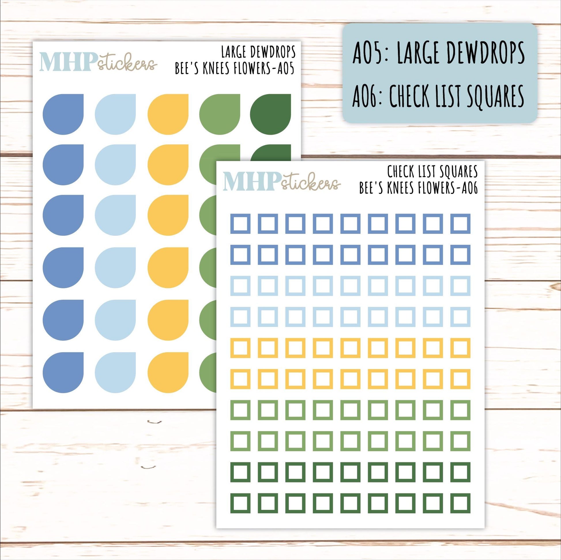 ADD-On's for Monthly Kits "Bee's Knees Flowers" || AO
