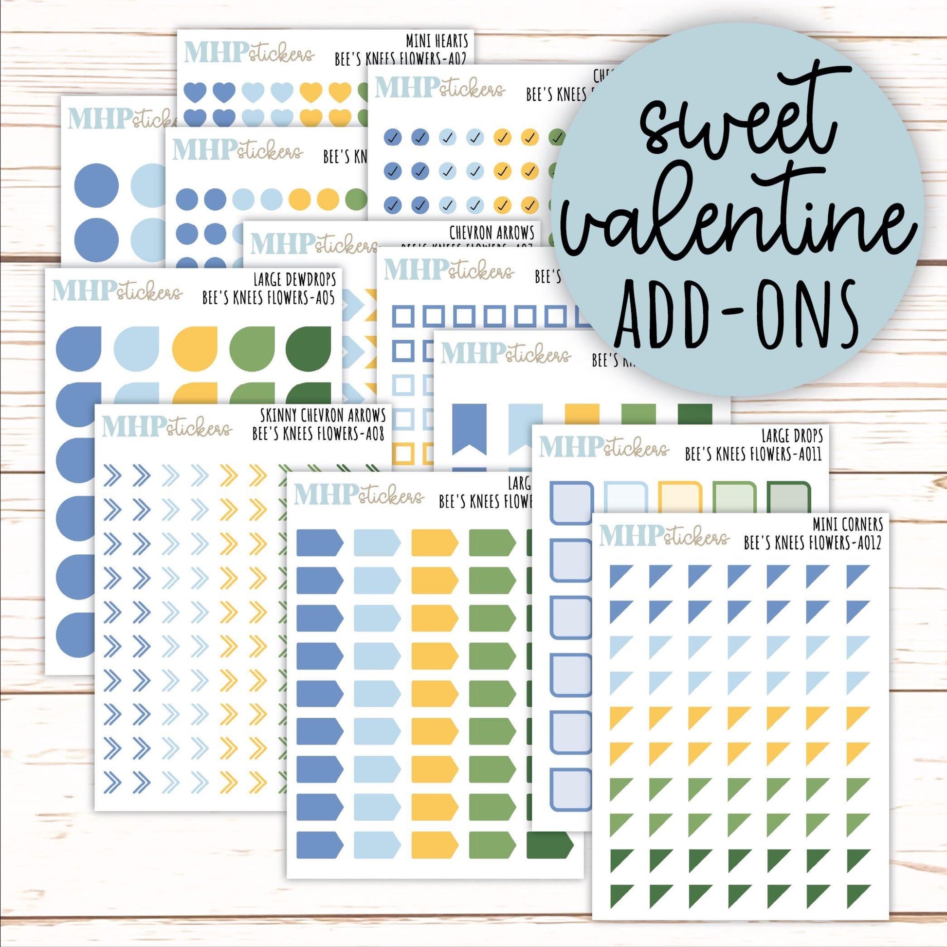 ADD-On's for Monthly Kits "Bee's Knees Flowers" || AO