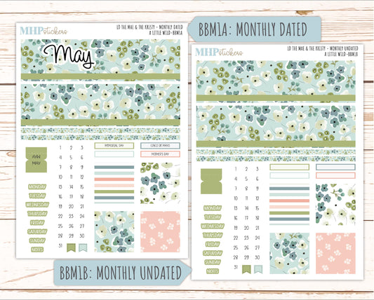 MAY 2026 Stickers for the Mae & Kristy Laurel Denise Planners "A Little Wild" || BB